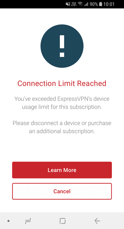 expressvpn-android-设备连接数量限制