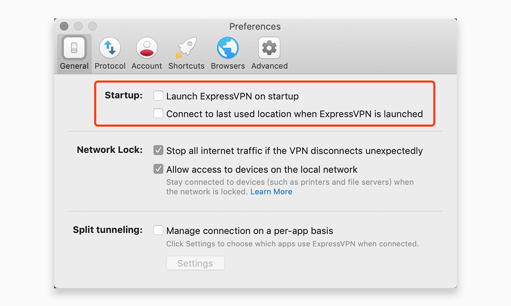 expressvpn mac设置开机启动