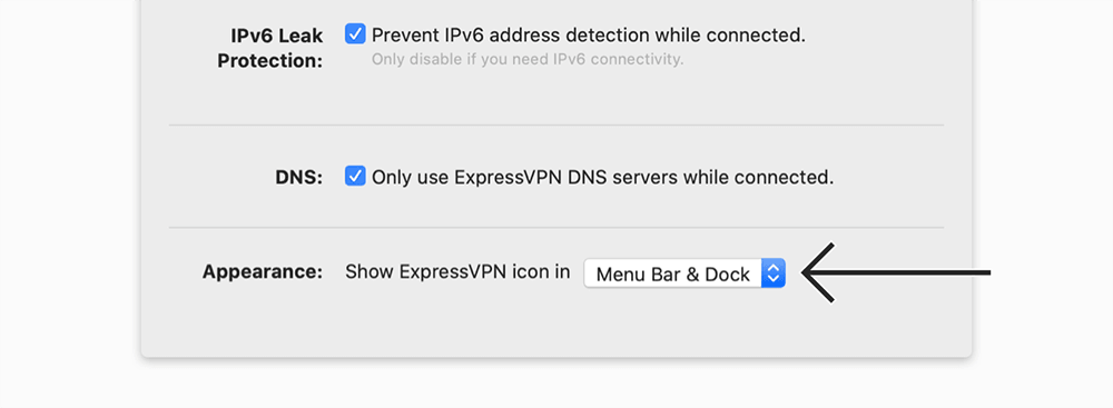 expressvpn mac设置菜单栏显示
